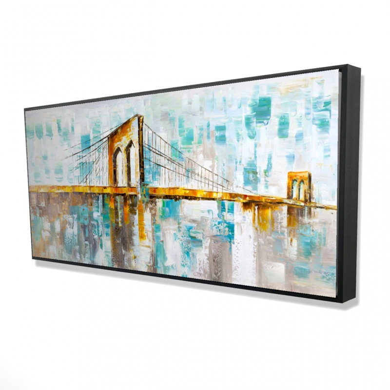 Pont Brooklyn - toile encadrée 24 po x 48 po