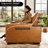 85'' Faux Leather Square Arm Sofa-1113118758