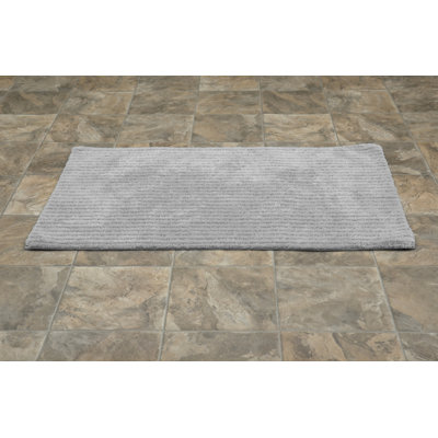 Viridian Nylon Bath Rug with Non-Slip Backing