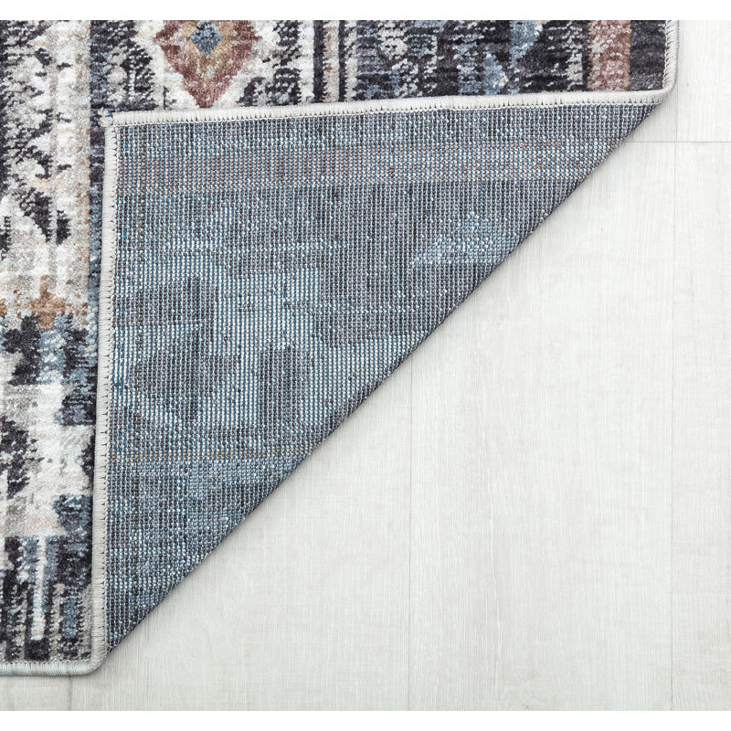 Celestia Tribal Baltic Gray Area Rug, Rectangle 2'6" x 4'