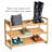 Honey Can Do 3-Tier Bamboo Shoe Rack