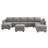 Tremee U-shaped Modular Sectional Sofa with Chaise-1479947104