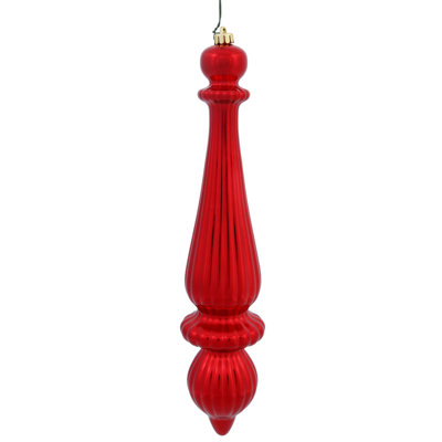 14" Finial Drop Christmas Ornament UV