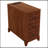 End Table With 3 Drawers, Corner Table With 4 Open Shelves, Tall Side Table For Bedroom And Corner