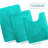 Aighan 3 Piece Ultra Soft and Absorbent Memory Foam Bath Rug Set with Non-Slip Backing-2072193286