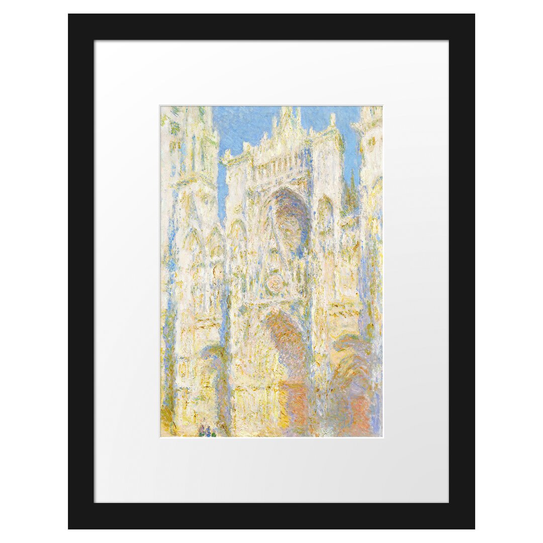 Gerahmter Kunstdruck Rouen Cathedral I von Claude Monet