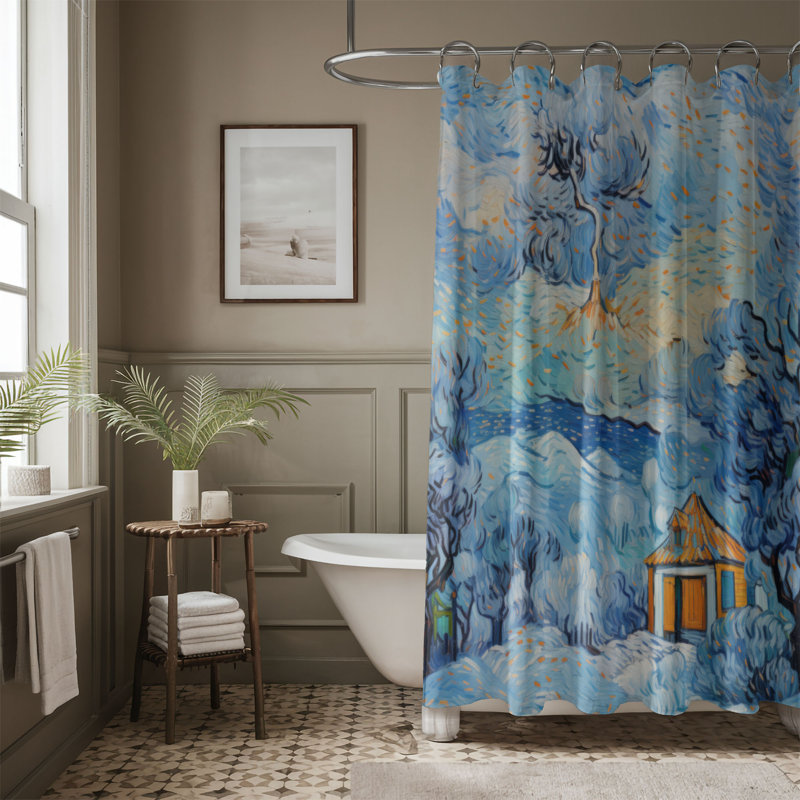 Rideau de douche Dawn's Winter Chill - Premium, H 74 po x l 71 po