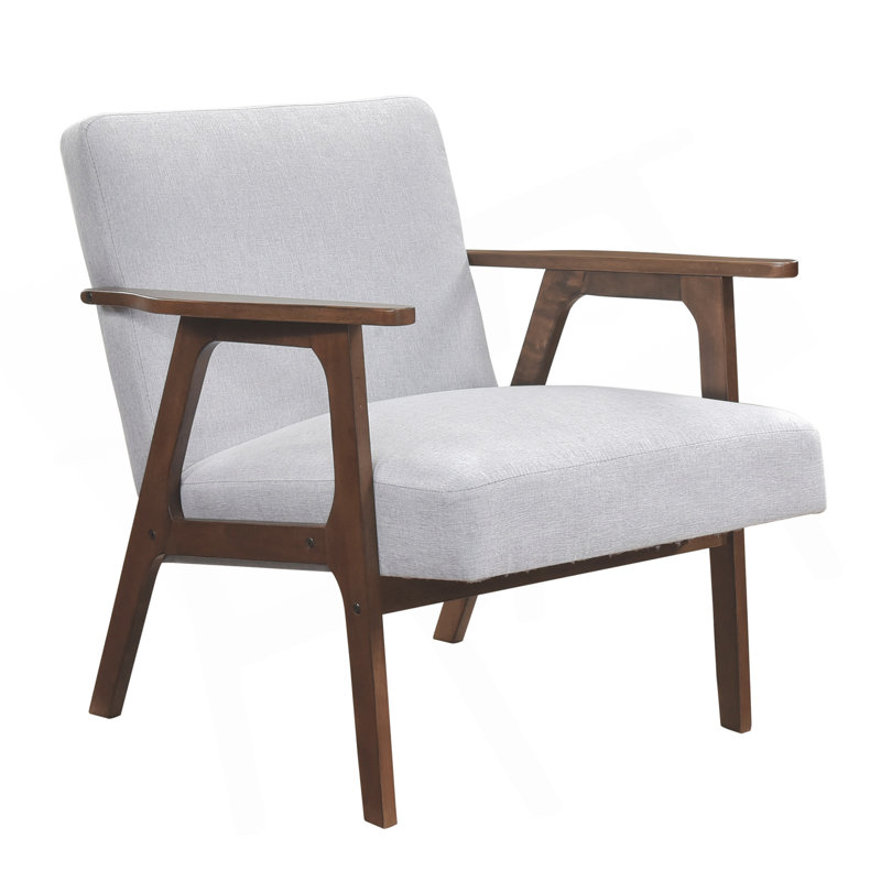 Fauteuil d'appoint contemporain Modern Wood Furniture, Gray