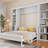 Queen Size Murphy Bed With Desk And Bookshelf (Bookshelf)