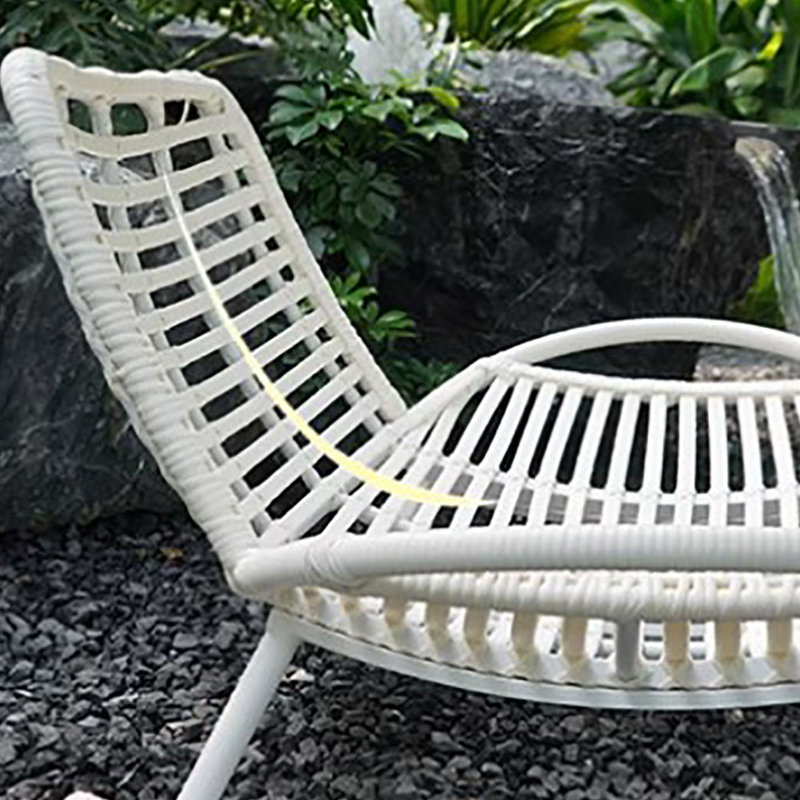 Chaise berçante en métal Shell