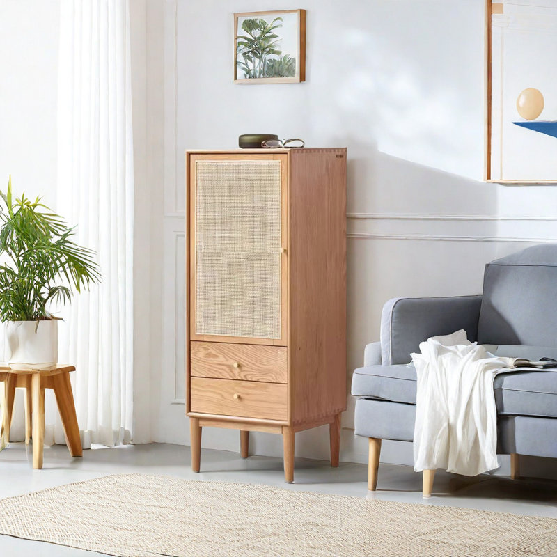 Armoire d'appoint en bois massif Cameika