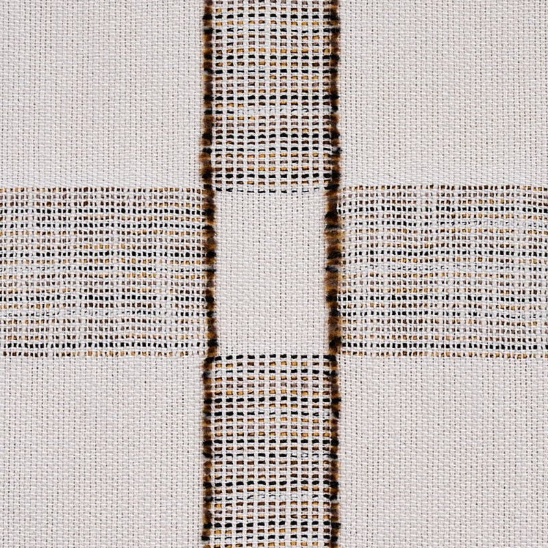 Elko Plaid Fabric, Straw