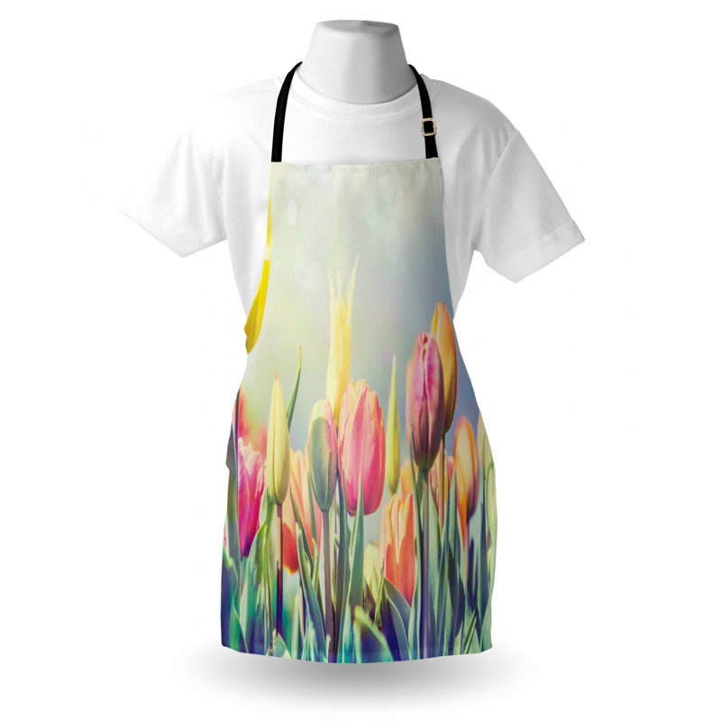Tablier de lit à fleurs tulipes