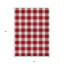 Tapis extérieur lavable à carreaux rouge et ivoire 3 pi x 5 pi