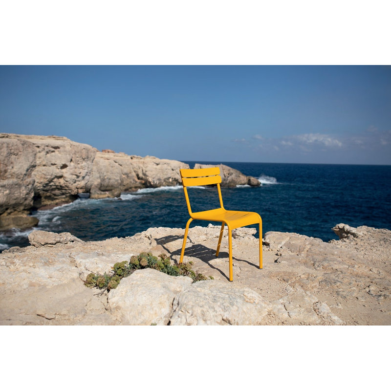 Luxembourg Outdoor Dining Side Chair, Honey Textured, 4