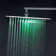 Trialo Solid Brass Color Changing LED Rain Shower Dynamic Lighting and Relaxing Rainfall Experience
