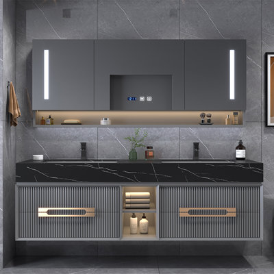 Armoire de salle de bain moderne, simple et luxueuse
