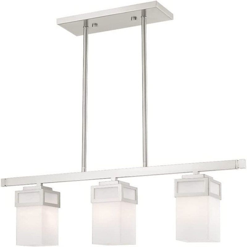 Luminaire suspendu linéaire à 3 lumières pour îlot de cuisine Balf