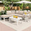 6-8 Seater Garden Furniture Package With A Coffee Table And A Removable Side Table-311417120-311417127