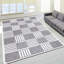 Modern Non-Slip Area Rugs – Grey Cream – Living Room, Hallway Runner, Kitchen & Door Mat – Multiple Sizes-1306739497
