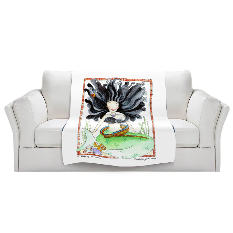 Couverture méditation sirène, 51 po x 60 po