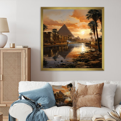 " Egypt Sunrise Over The Puramid I "