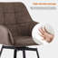 Byun 48cm H Upholstered Metal Armchair-1326517236