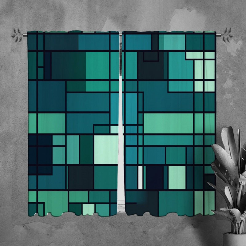 Paire de rideaux obscurcissant en polyester Senie, L 40 po x H 61 po