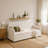 Hydraulic Lift Up Upholstered Storage Cream Daybed-1883040684