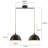 Lozano 2-Light Dome Adjustable Kitchen Island Pendant