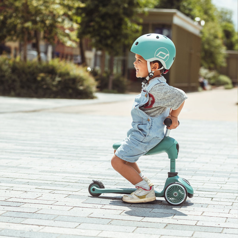 Scoot & Ride 2-in-1 Ride-On & Stand Scooter, Ages 1-5, Highwaykick 1, Forest, Green