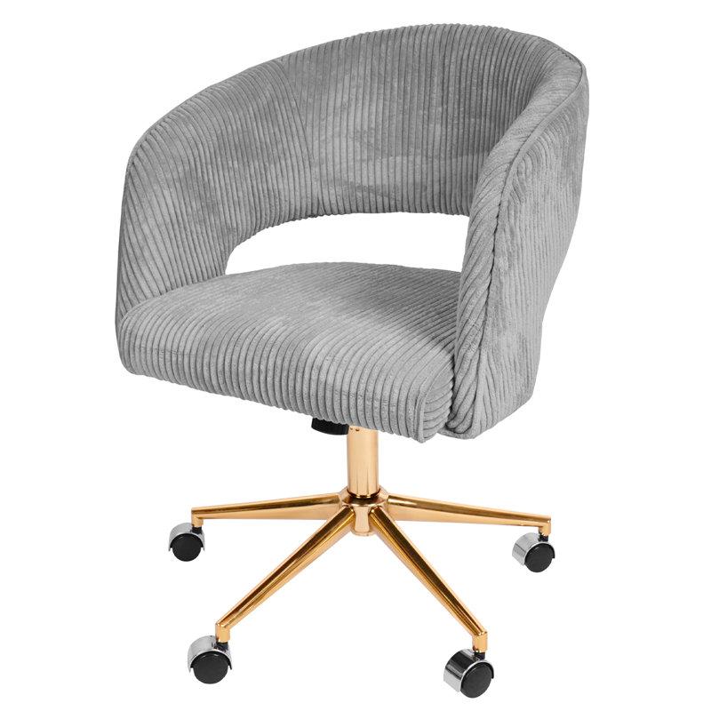Chaise de bureau Reniel, Gris clair