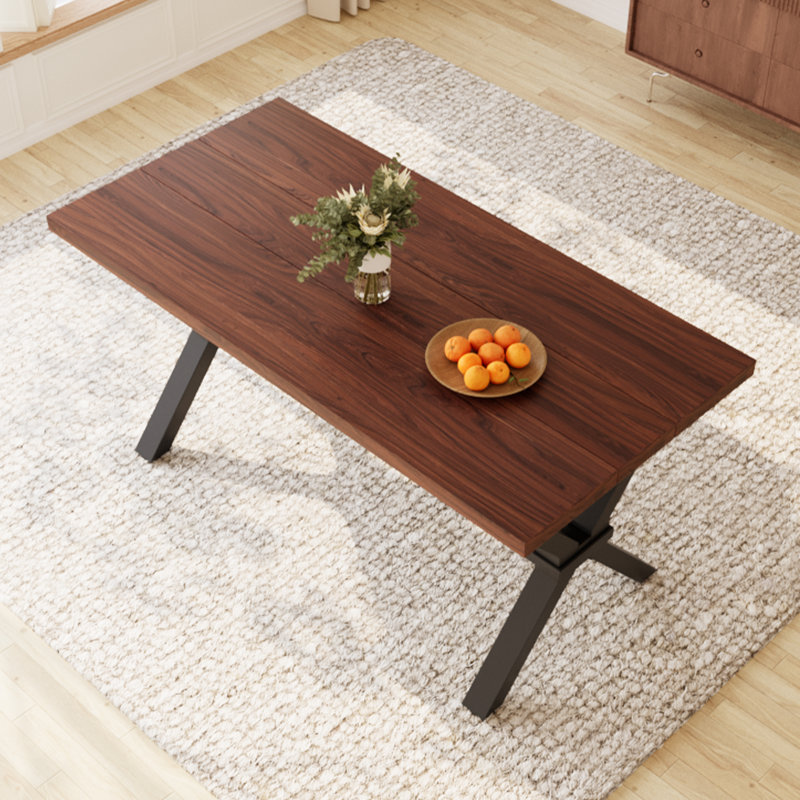 Table de salle à manger Kristofer, Bois brun foncé