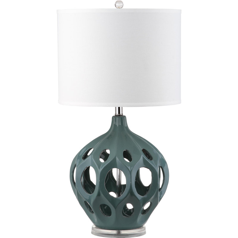 Faticanti Ceramic Table Lamp, Teal