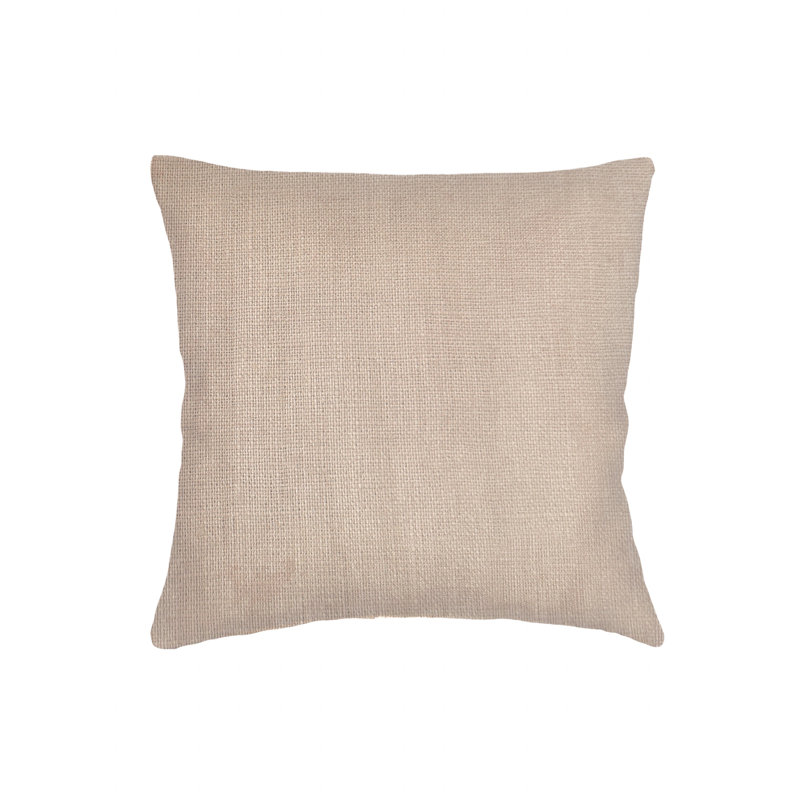 So Soft Linen Linen Throw Pillow, 22"H x 22"W, Down Blend, Warm Beige
