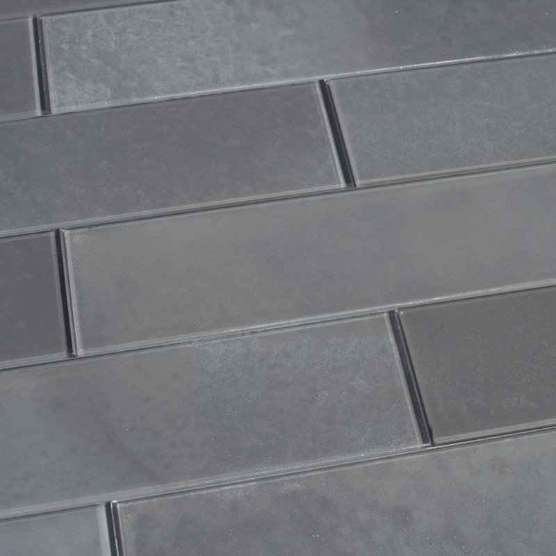 Carrelage mural de cuisine et de salle de bain style bord droit en verre de qualité diamant Forever 3 po x 12 po Forever
