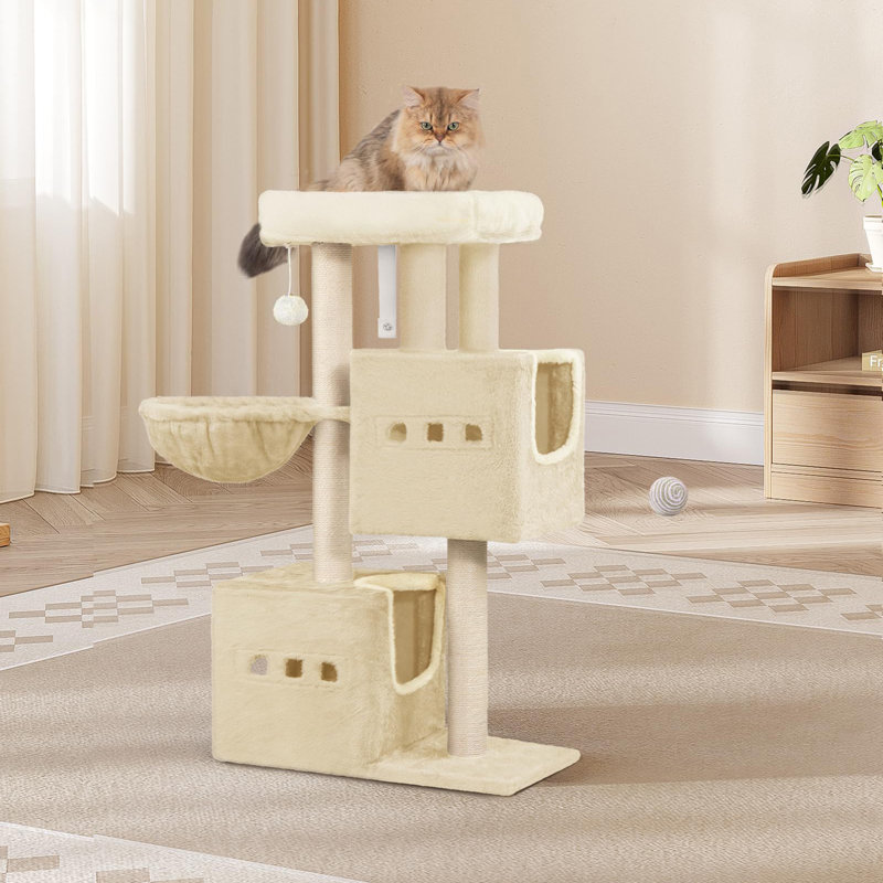 98cm H Cat Tree, Beige