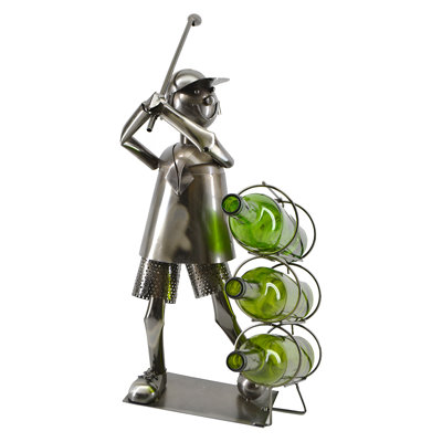 Ryson Tabletop Wine Bottle Rack in Silver