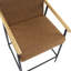 Tabouret de comptoir de style Mid-Century avec accoudoirs en bois Henri