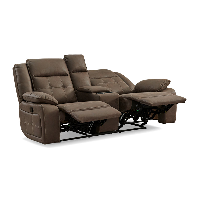 Kammeron Upholstered 79'' Reclining Loveseat