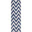 Tapis bleu marine / ivoire en laine touffeté à la main Sanyla-17572556