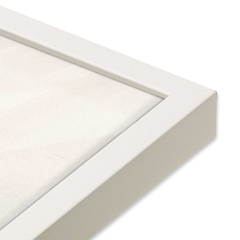 Wistful Tides II, Single Picture Frame Opaque White, 12" H x 15" W