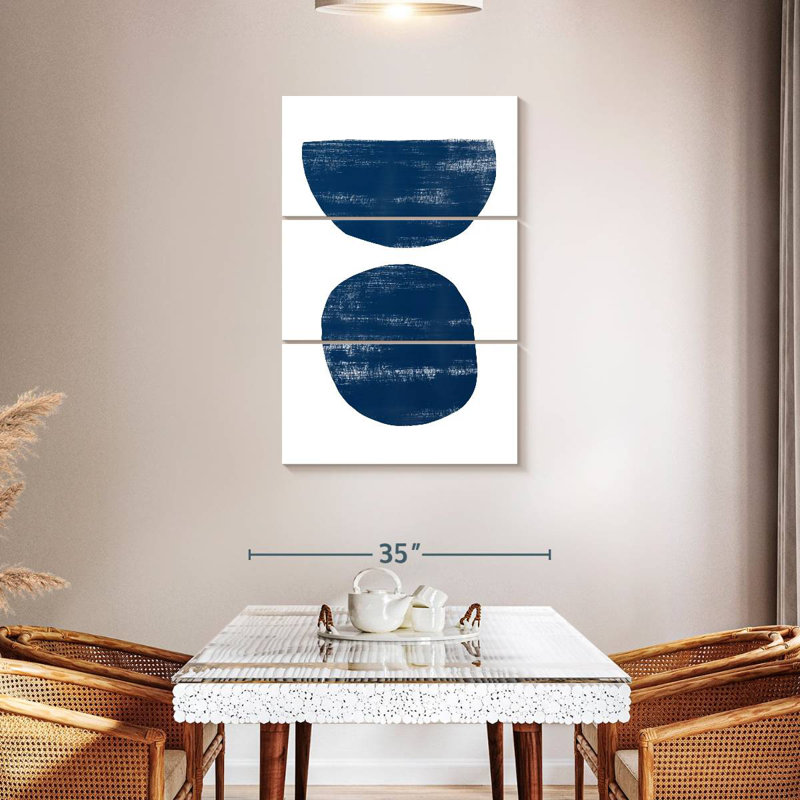 Abstraction I Navy Blue