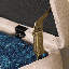 Avdain 110cm Wide Velvet Rectangle No Pattern Standard Ottoman with Storage-1058909640