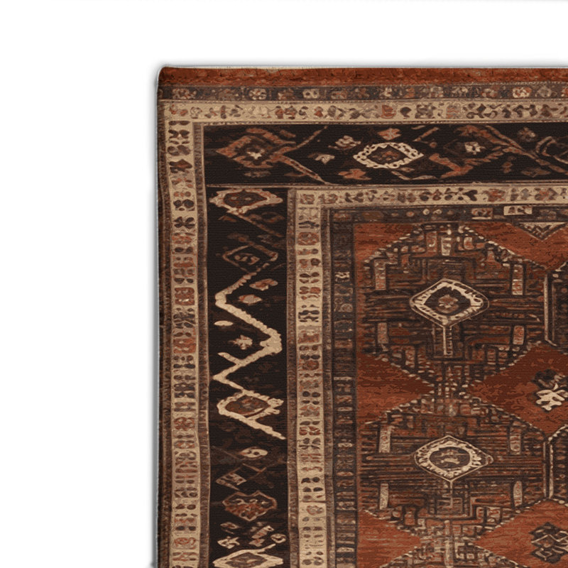 Tapis turc intérieur et extérieur brun, Rectangle 2' x 3'
