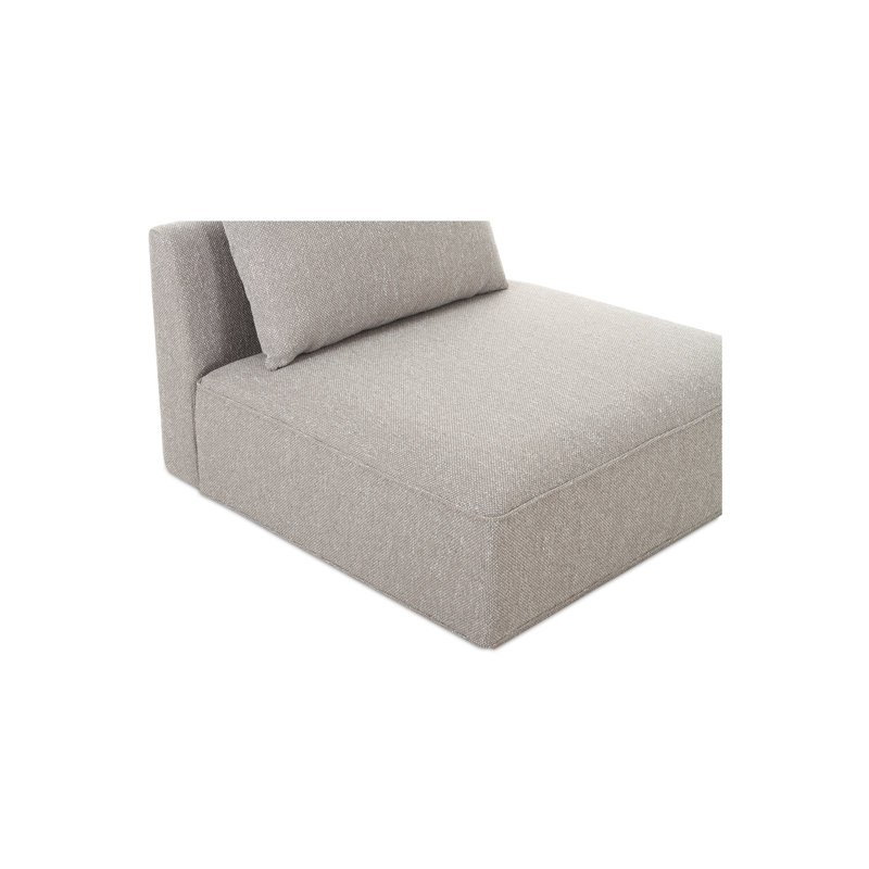 ROSELLO SLIPPER CHAIR, Novax White Boucle, 30" H x 37.75" W x 37.75" D, No