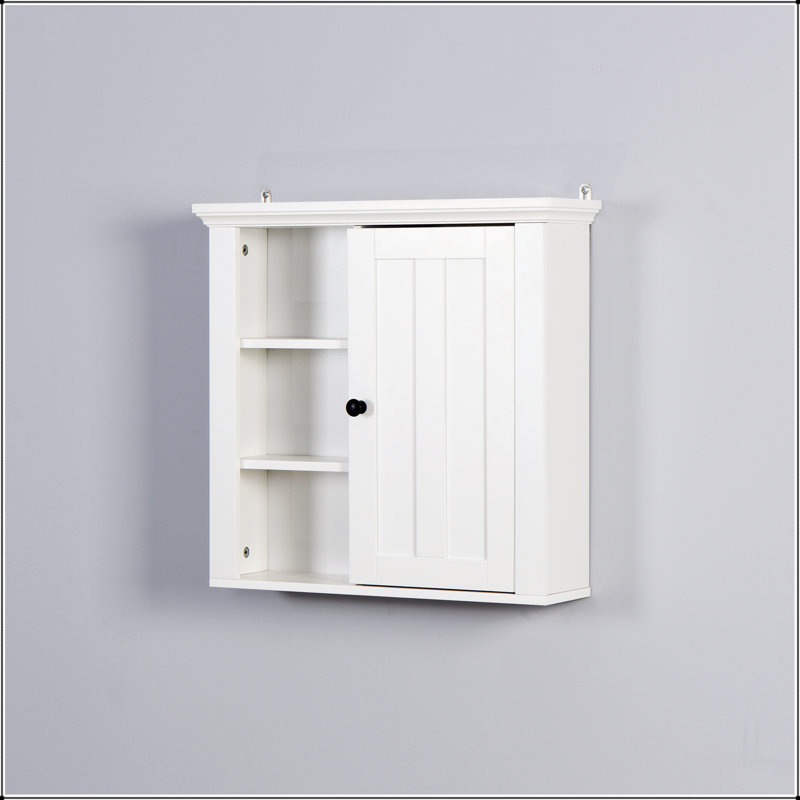 Armoire murale de salle de bain en bois avec une porte 20,86 x 5,71 x 20 pouces
