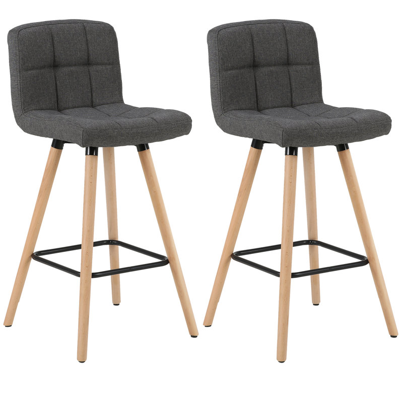 Jeb 70cm Bar Stool, Dark Grey