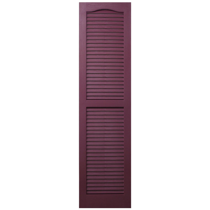 Volet cathédrale à persiennes standard, 35 po, Rose foncé, 14.5"