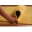 Tapis jaune moderne Gabbeh 6 x 8